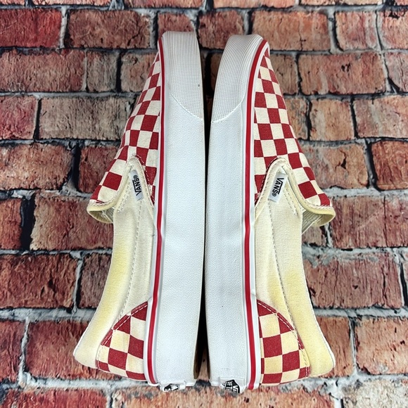 VANS CHECKERBOARD SLIP ON LOWTOP SHOES, WOMANS SIZE 8 EUC - Picture 6 of 11